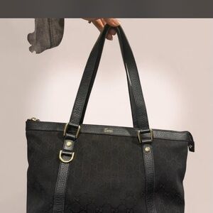 Vintage Gucci Canvas Monogram Bag